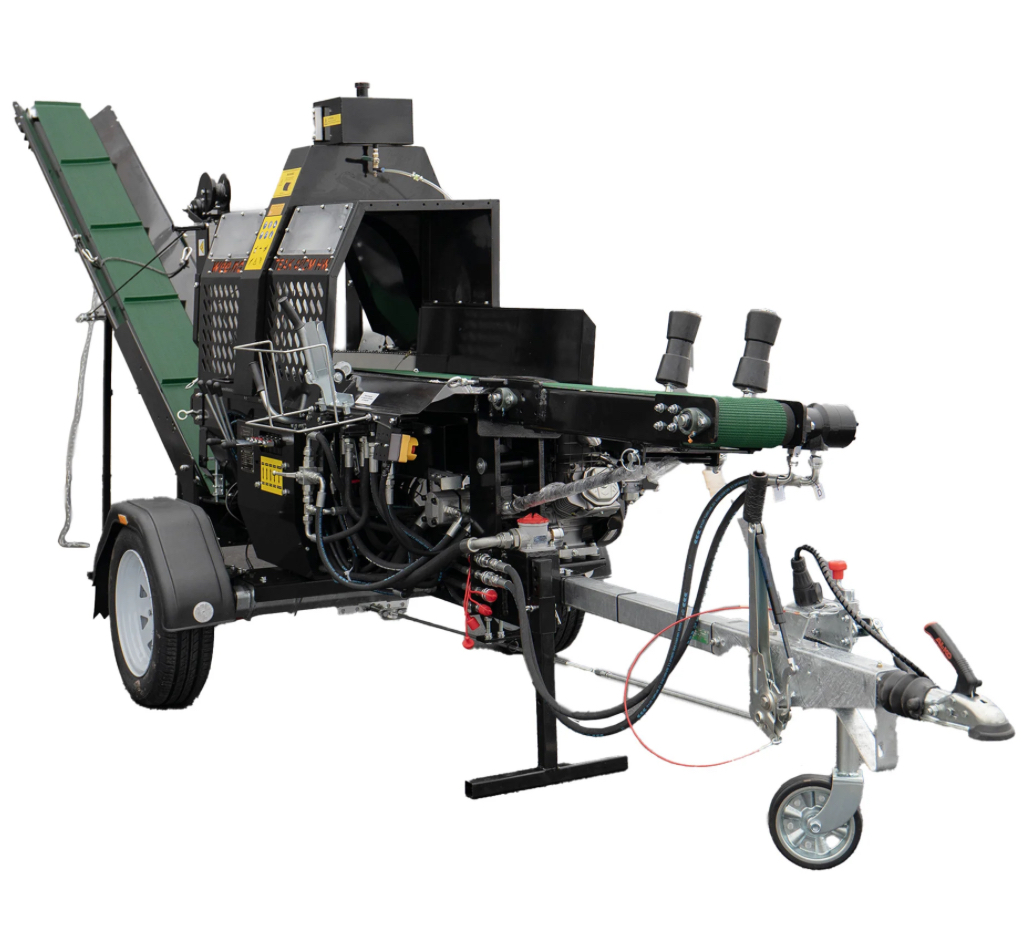 Tilhengermontert vedmaskin